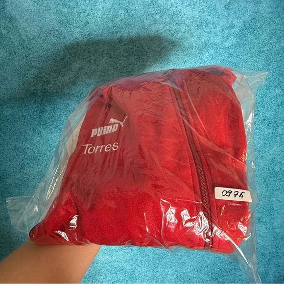 Vintage Puma Valley United Soccer Club Jacket Men’s L Red White Zip Up Training - Picture 14 of 14